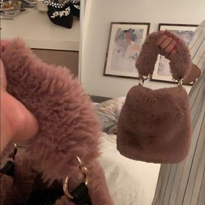 TOPSHOP Faux Fur Bag